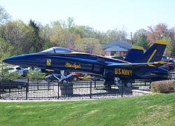 [photo, U.S. Navy Blue Angel, Navy-Marine Corps Memorial Stadium, 550 Taylor Ave., Annapolis, Maryland]