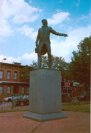 [photo, Capt. John O'Donnell statue (1980), by Tylden Streett, O'Donnell Square. Canton, Baltimore, Maryland]