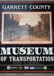 [photo, Garrett County Museum of Transportation poster, 112 East Liberty St., Oakland, Maryland]