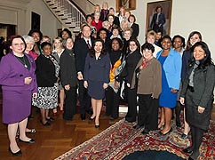 [photo, Women Legislators of Maryland with Governor Martin O'Malley at Government House, Annapolis, Maryland]