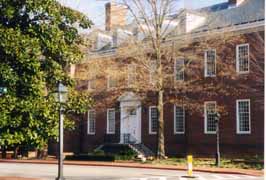 [photo, Legislative Services Building, 90 State Circle (from College Ave.), Annapolis, Maryland]
