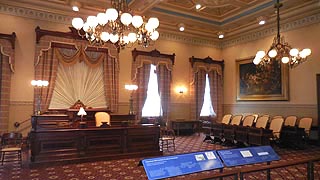 [photo, Old 19th-Century House of Delegates Chamber, State House, Annapolis, Maryland]