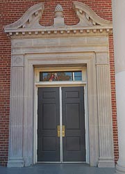 [photo, Prince George's County Courthouse entrance, Duvall Wing, Upper Marlboro, Maryland]