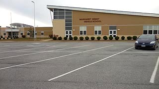 [photo, Margaret Brent Middle School, 29675 Point Lookout Road, Helen, Maryland]