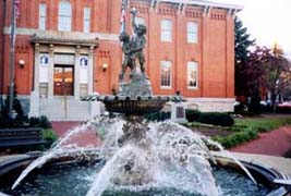 [photo, Fountain at City Hall, 101 North Court St., Frederick, Maryland]