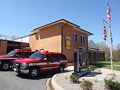 [photo, North Beach Volunteer Fire Department, 8536 Bayside Road, Chesapeake Beach (Calvert County), Maryland]